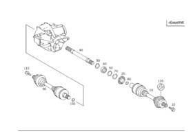210-330-00-85-64 Mercedes-benz Genuine Parts Kit Boot