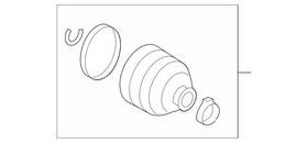 213-330-00-06 Mercedes-benz Genuine Cv Joint Boot Kit