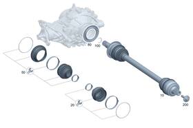 214-350-70-01 Mercedes-benz Genuine Repair Kit Boot