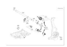 222-330-45-03-64 Mercedes-benz Genuine Constant-velocity Joint