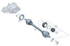 230-353-01-90 Mercedes-benz Genuine Protective Ring