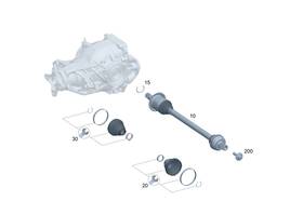 232-350-66-03 Mercedes-benz Genuine Parts Kit Boot