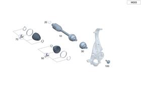 297-330-99-00 Mercedes-benz Genuine Repair Kit Boot