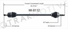 Mi-8112 Surtrack Front Right Cv Axle Shaft