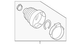 31-60-8-618-545 Mini Genuine Cv Joint Boot Kit