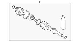 Mitsubishi 3817a141 Genuine Cv Joint Kit