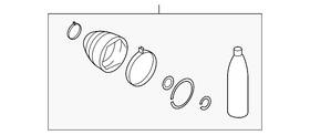 3817a194 Mitsubishi Genuine Inner Boot