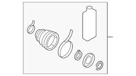 Mitsubishi 3817a208 Genuine Inner Boot