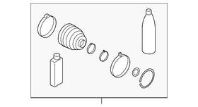 3817a253 Mitsubishi Genuine Inner Boot