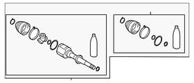 3817a524 Mitsubishi Genuine Inner Boot