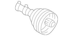 Mn156646 Mitsubishi Genuine Inner Boot