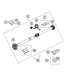 5127288aa Mopar Genuine Driveshaft Boot