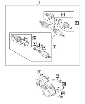 6511479aa Mopar Genuine Drive Shaft Support Bolt 6511479aa Mopar Genuine Drive Shaft Support Bolt
