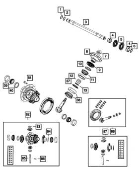 68019327aa Mopar Genuine Axle Shaft Snap Ring Inboard