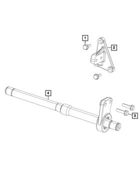 68078177aa Mopar Genuine Drive Shaft Center Bearing Bracket