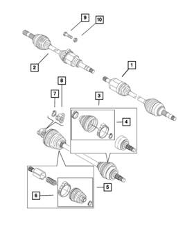 68098992aa Mopar Genuine U-joint