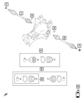 68313910aa Mopar Genuine Outer Cv Joint