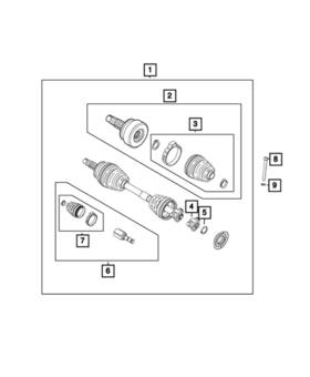 68410245aa Mopar New Genuine Shaft Axle Half 2019-2023 Oe