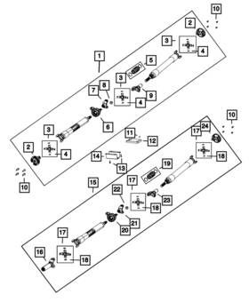 68423469aa Mopar Genuine Drive Shaft Center Bearing Bracket
