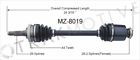 Mz-8019 Surtrack Front Right Cv Axle Shaft