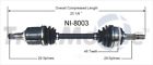 Ni-8003 Surtrack Cv Axle Shaft Front Left Fits Nissan 844084070036