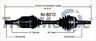 Ni-8072 Surtrack Cv Axle Shaft Front Left Fits Nissan 844084070722