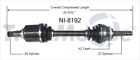 Ni-8192 Surtrack Cv Axle Shaft Front Left Fits Nissan 844084071927