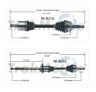 Ni-8210 - Ni-8202 Surtrack Front Cv Axle Shafts Set For Nissan Altima Maxima