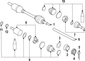 39771-5mp0a Nissan Genuine Inner Cv Joint