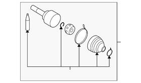 C9211-el00b Nissan Genuine Outer Joint Assembly
