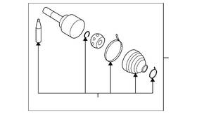 C9711-3hc0b Nissan Genuine Inner Joint