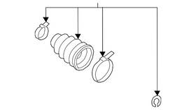 C9741-7y01k Nissan Genuine Inner Boot