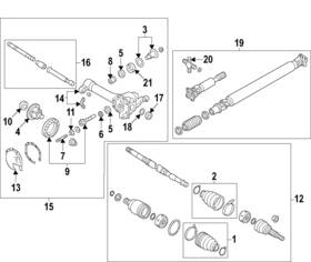 C9741-eb70b Nissan Genuine Inner Cv Joint Boot