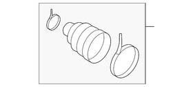 Nissan C9741-ed300 Genuine Inner Boot