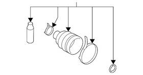 C9gda-2u62h Nissan Oem New 2003-2007 Murano S Se Sl Inner Dust Boot Repair Kit