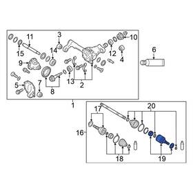 397115zw0a Nissan Oe For Armada 2020-2024 Front Inner Cv Joint Kit