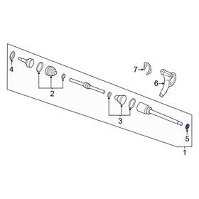 397526sa1a Nissan Oe Front Left Inner Cv Joint Oil Seal Dust Shield