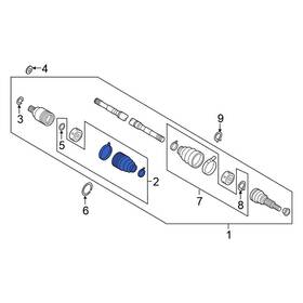 C97417s01j Nissan Oe For Titan Xd 2023-2024 Front Inner Cv Joint Boot Kit C97417s01j Nissan Oe For Titan Xd 2023-2024 Front Inner Cv Joint Boot Kit