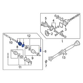 C9gda05u8l Nissan Oe For Pathfinder 96-99 Front Left Inner Cv Joint Boot Kit