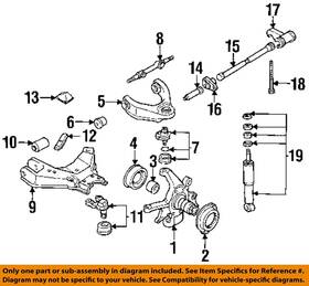 4022731g01 Nissan Oem 86-04 D21 Carrier Front Axles-axle Assy Oil Seal