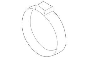 Pac-407-293 Porsche Genuine Inner Boot Clamp