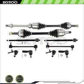 Scitoo Cn837242b01 For 97-01 Toyota Camry 99-01 Solara Front Tie Rod End With Cv Axle Shaft