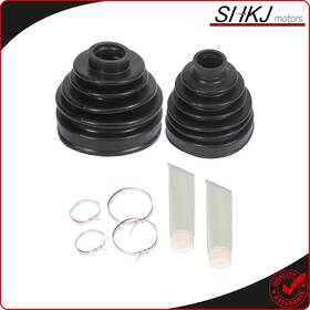 Sh825555k133 Shkj-motors Pair Outer Inner Cv Axle Boot Kit Front Left Right For 1996 - 2004 Toyota Tacoma
