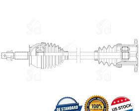 Ncv53192 Six-degrees Front Pair Cv Axle Shaft For 2008-2012 Nissan Pathfinder 5.6l V8