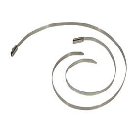 Specialty Products 33053 Stainless Steel 19 Inch Tie Bands For Spc Uni-fit Boots Set Of 10