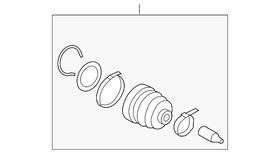28497ae001 Subaru Genuine Inner Boot