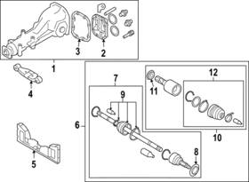 28497vc000 Subaru Genuine Inner Boot