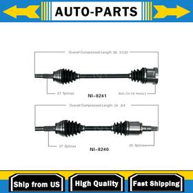 A719rp0624a7sacv3432u Surtrack Cv Axle Shaft Front Pair Trakmotive 2 Pcs For 2003-2008 Fx35 Uu27 Lp