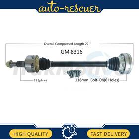 Aceszfz20250917-64 Surtrack For Cadillac Cts V 2009-2015 Rear Driver Left Cv Axle Shaft Gm-8316 Aceszfz20250917-64 Surtrack For Cadillac Cts V 2009-2015 Rear Driver Left Cv Axle Shaft Gm-8316