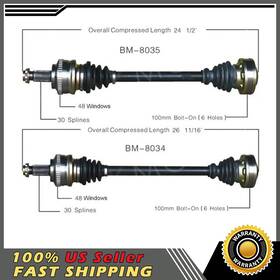 Autk20220528a281 Surtrack For Bmw 325xi 330i 330xi 01-05 Pair Rear Cv Axle Joint Shafts Assies